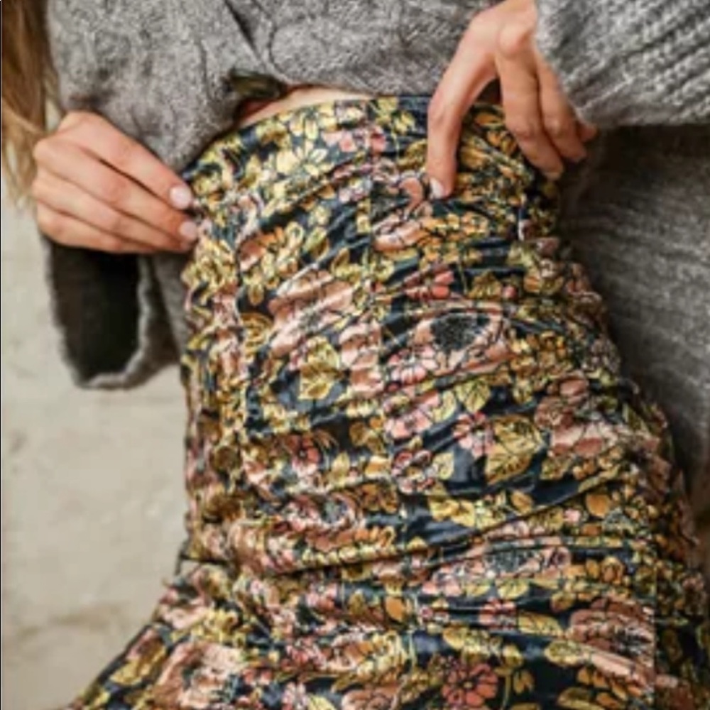 Free People Floral Skirt